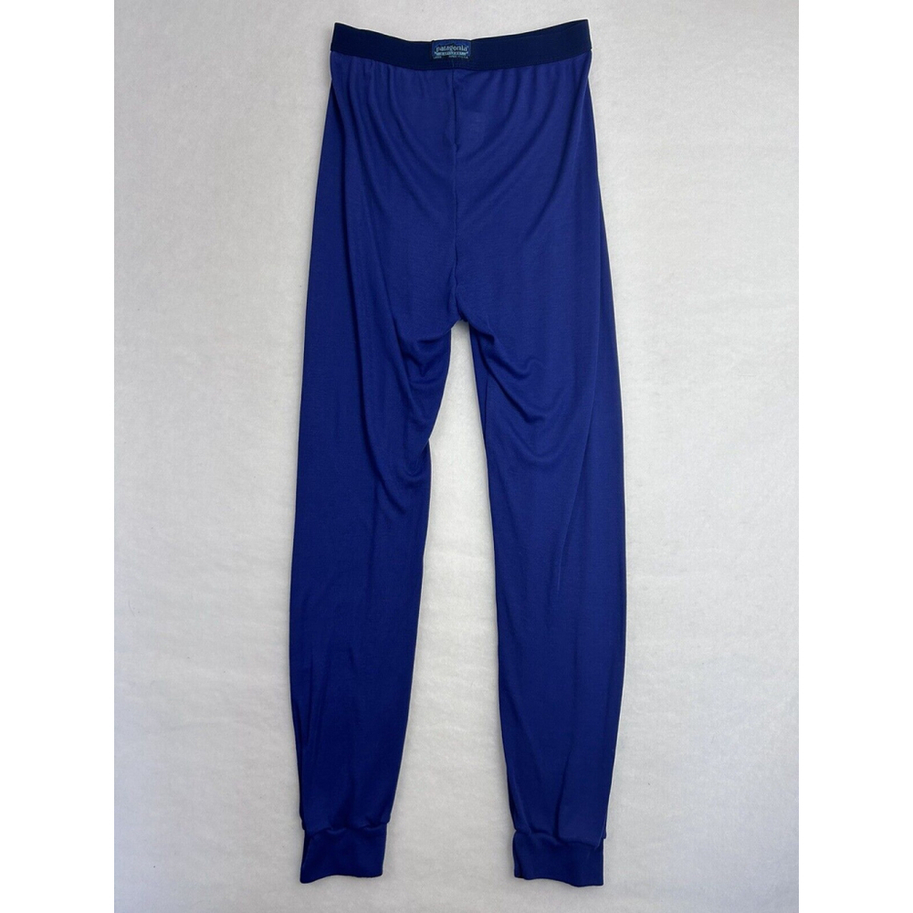 Patagonia Capilene Size LG Base Layer Long John Pants Blue Lightweight